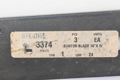 Rotary 15-3374, P2005, 50-4215 18" x 2-1/2" x 5/8" Mower Blades Qty 3 NOS