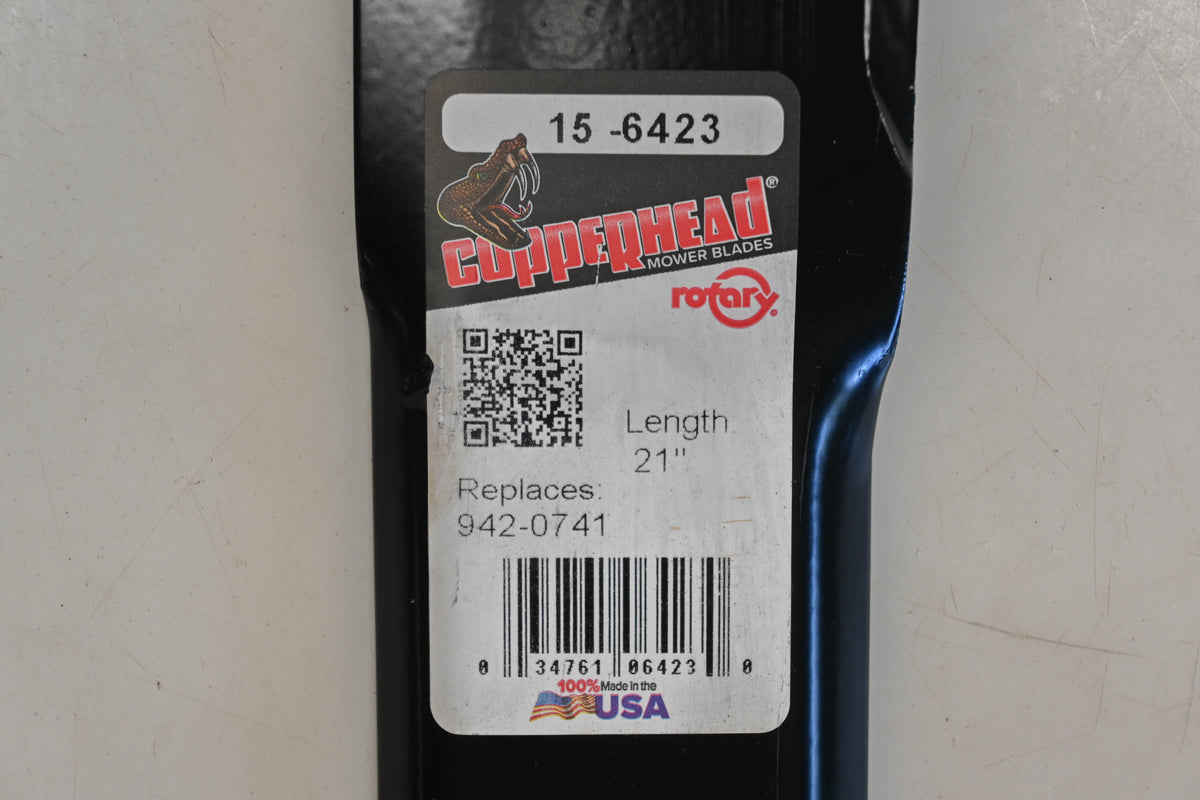 Rotary 15-6423, 942-0741, 742-0741 21" x 2-1/4" Mower Blades Qty 4 NOS