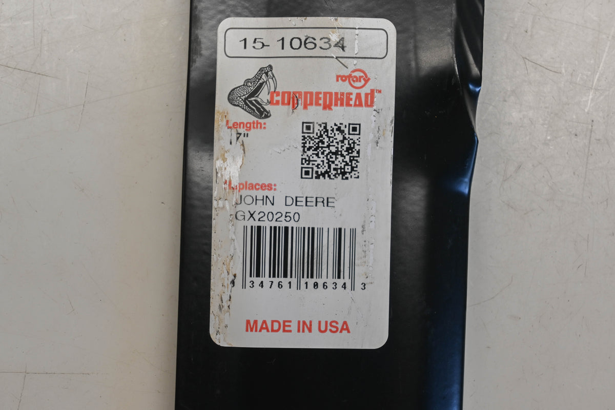 Rotary 15-10634, GX50250, 50-2141 17" x 2-1/2" x 5/8" Mower Blades Qty 6 NOS