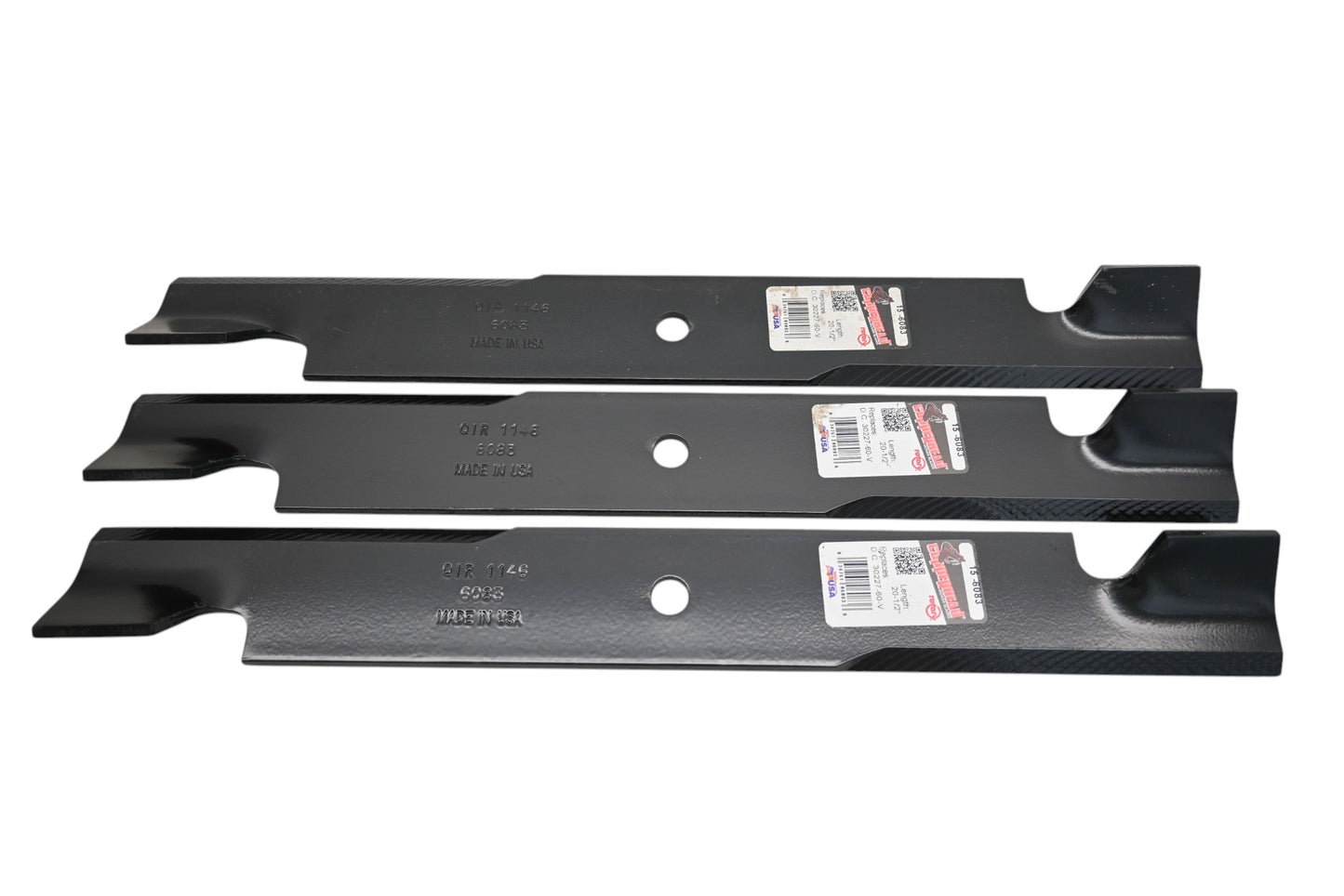 Rotary 15-6083, 30227-60-V, 133-2127 20-1/2" x 2-1/2" x 5/8" Mower Blades Qty 3 NOS