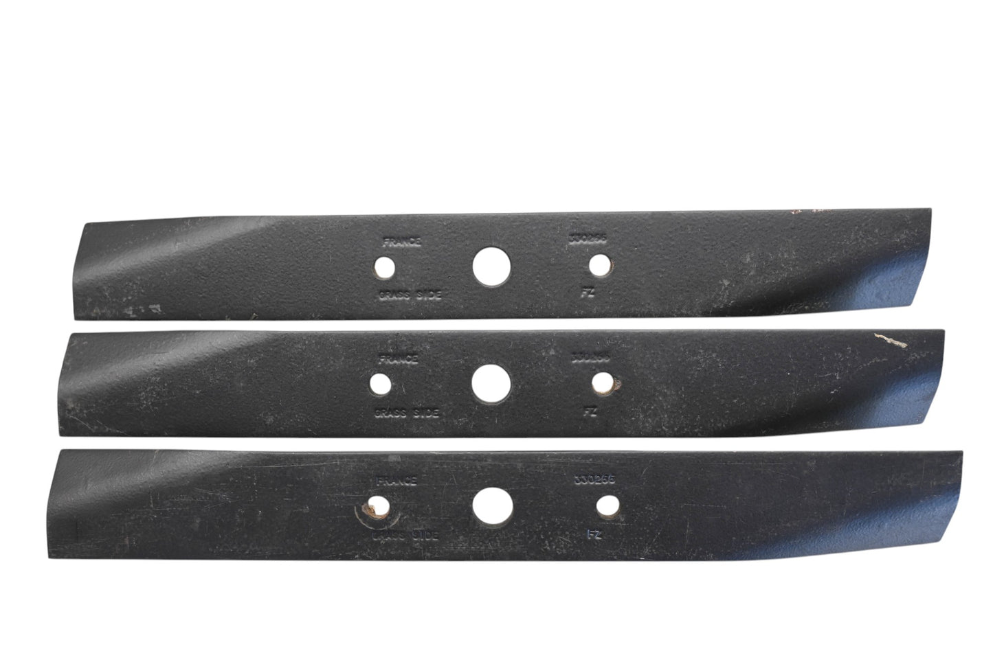 Stens 330-266, M41367, AM31100 15-7/8" x 2" x 11/16" Mower Blades Qty 3 NOS