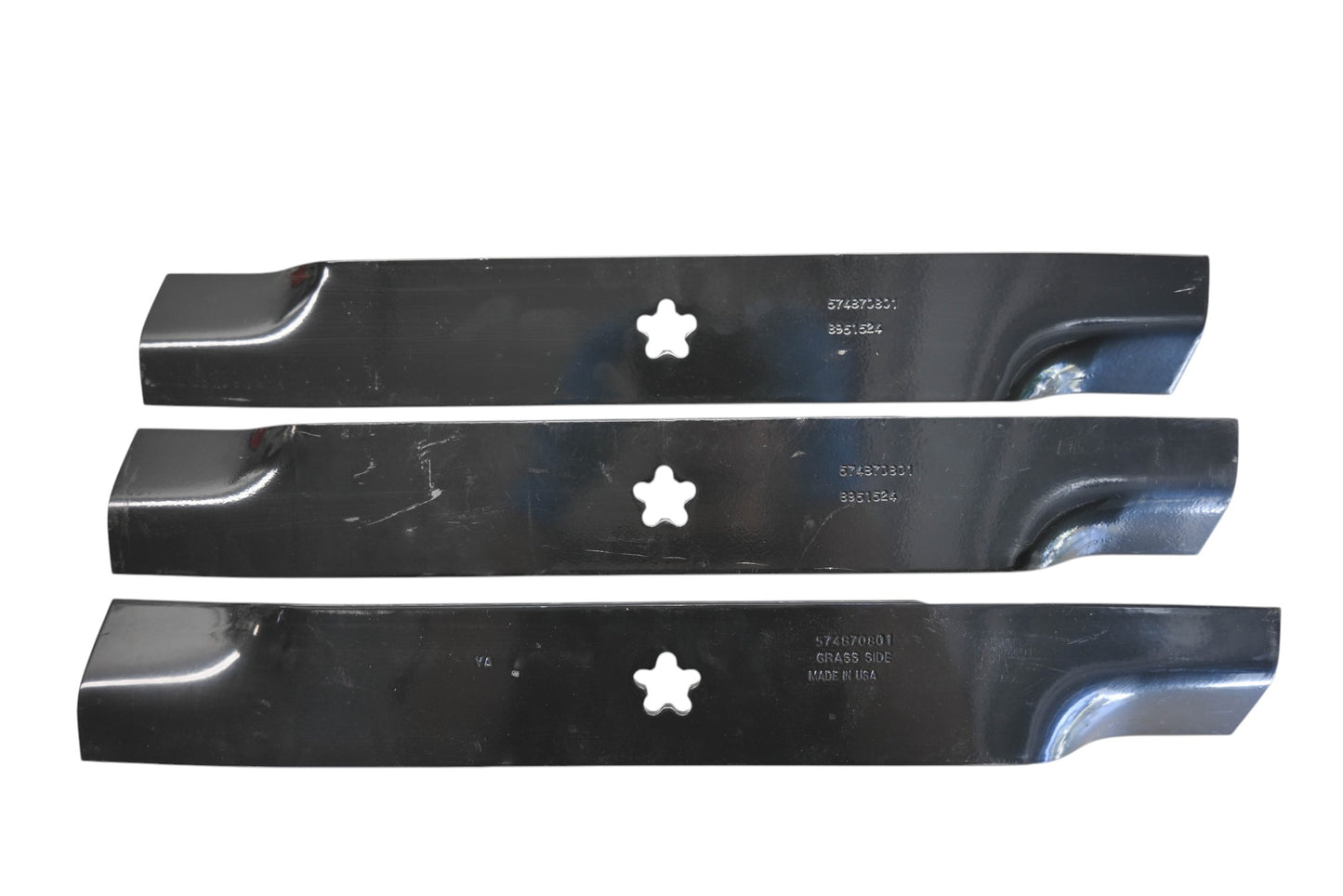 New OEM Husqvarna 574870801, 8951524 17-3/4" x 2-1/2" Mower Blades Qty 3 NOS