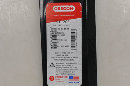 Oregon 91-209, 5020842, 315-872 21" x 2-1/2" x 5/8" Mower Blades Qty 3 NOS