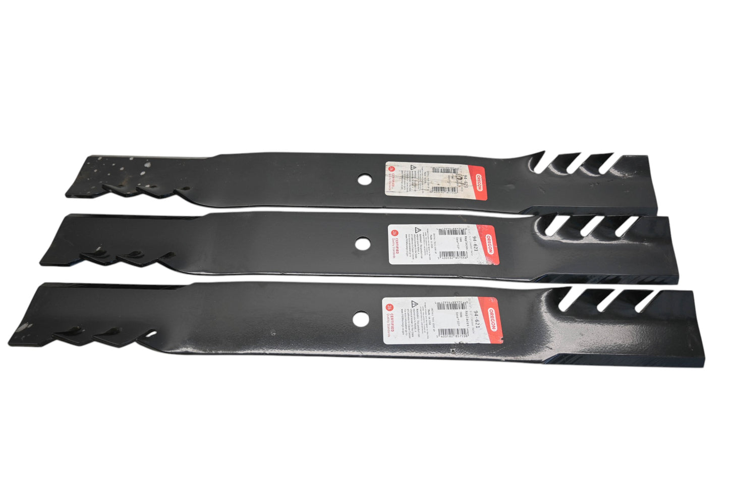 Oregon 94-621, 51-3177, 44-6250 21-1/2" x 2-1/2" x 1/2" Mower Blades Qty 3 NOS
