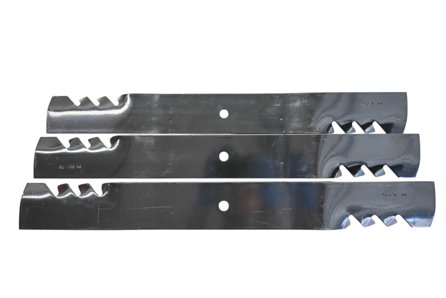 Oregon 94-621, 51-3177, 44-6250 21-1/2" x 2-1/2" x 1/2" Mower Blades Qty 3 NOS