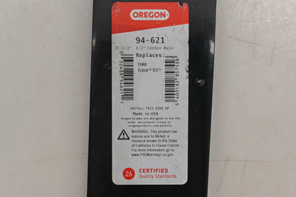 Oregon 94-621, 51-3177, 44-6250 21-1/2" x 2-1/2" x 1/2" Mower Blades Qty 3 NOS