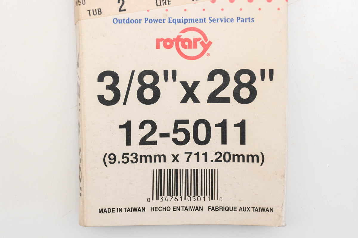 Rotary 12-5011, 3L-280 3/8" x 28" V-Belt NOS