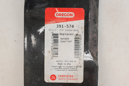 Oregon 391-574 20-1/2" x 3" x 3/8" Mower Blades Qty 3 NOS