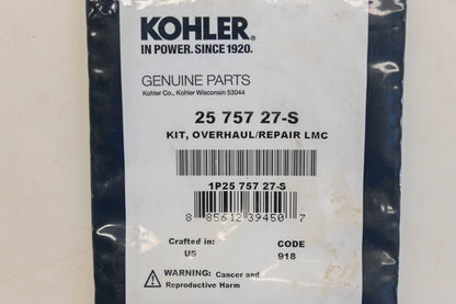 Kohler 25 757 27-S Carburetor Overhaul Repair Kit NOS