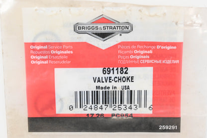 New OEM Briggs & Stratton 691182 Choke Valve NOS