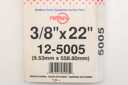 Rotary 12-5005, 3L-220 3/8" x 22" V-Belt NOS