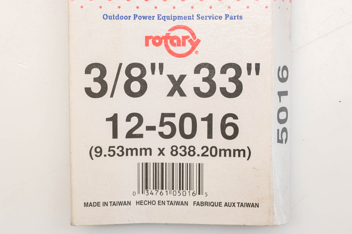 Rotary 12-5016, 3L-330 3/8" x 33" V-Belt NOS