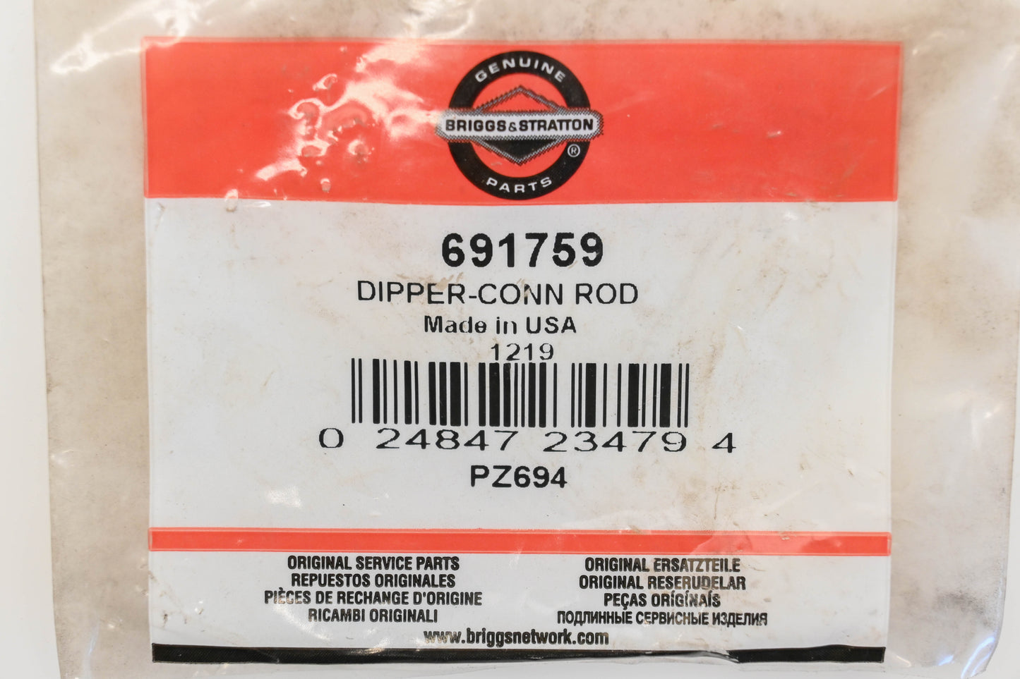 New OEM Briggs & Stratton 691759 Connecting Rod Dipper NOS
