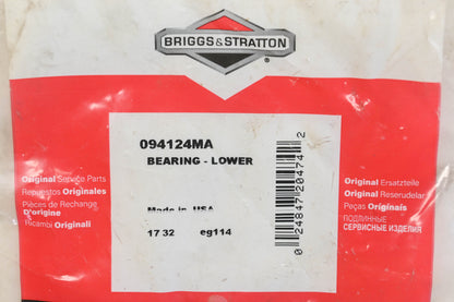 New OEM Briggs & Stratton 094124MA Lower Bearing NOS