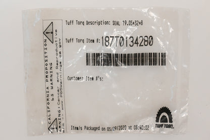 Tuff Torq 187T0134280 19.05x32x8mm Oil Seals Qty 2 NOS