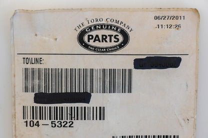 Toro 104-5322 Lip Seal NOS