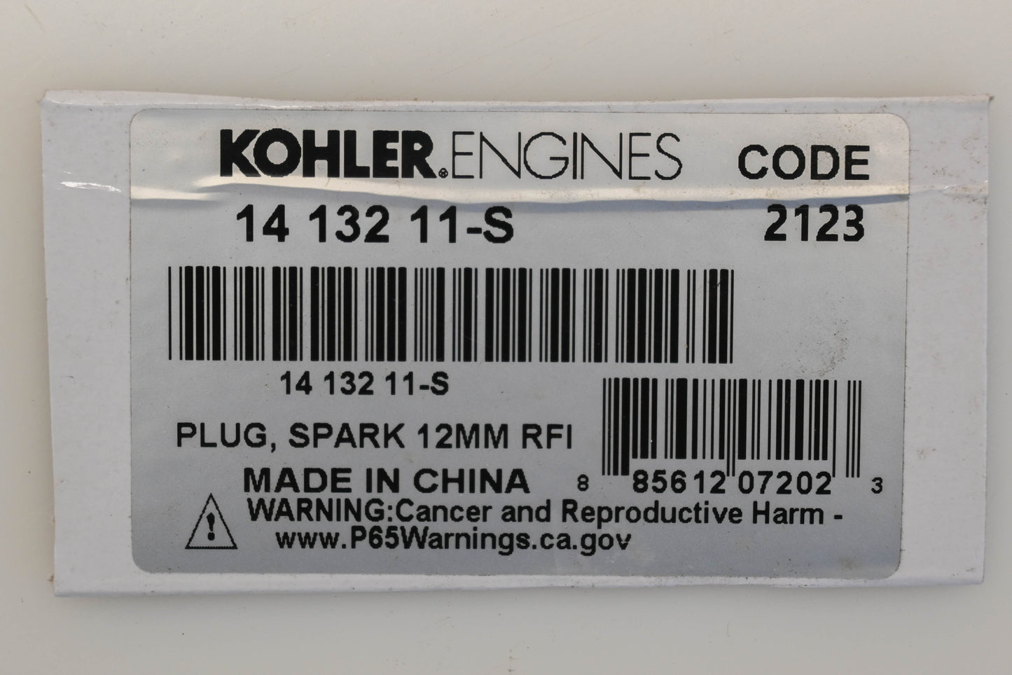 Kohler 14 132 11-S Spark Plug NOS