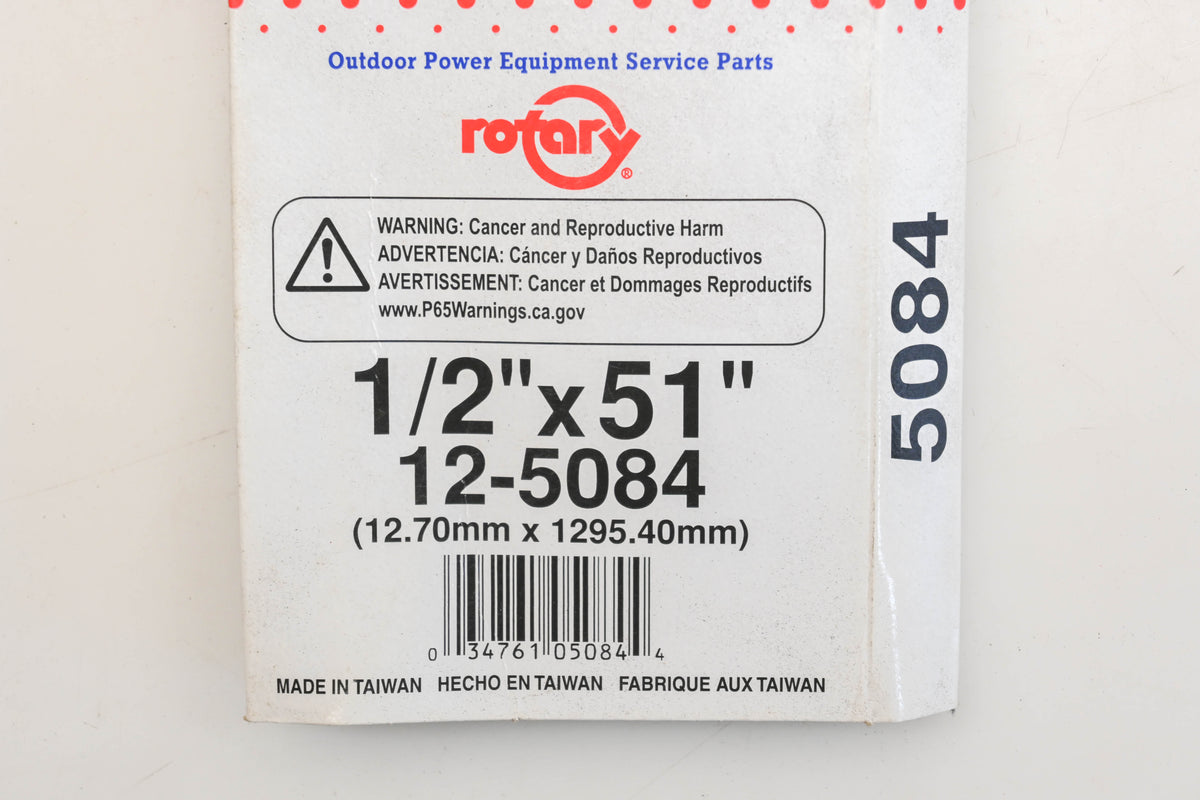 Rotary 12-5084, 4L-510 1/2" x 51" V-Belt NOS