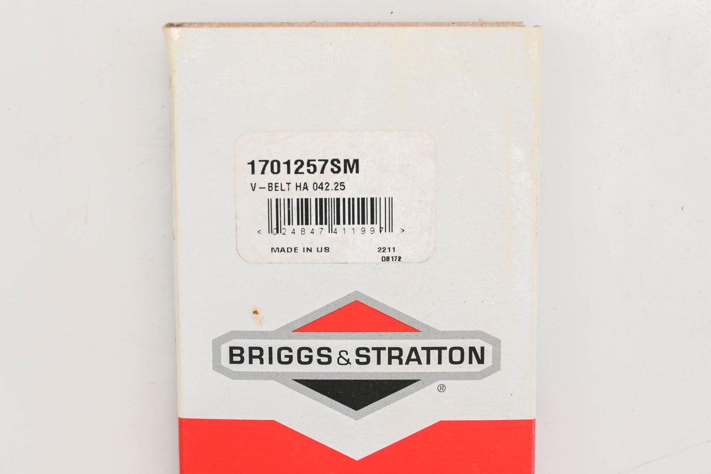 New OEM Briggs & Stratton 1701257SM V-Belt NOS