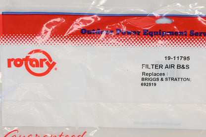 Rotary 19-11795, 692519 Air Filter NOS