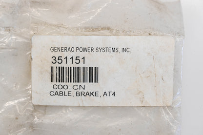 Generac 351151 Brake Cable Kit NOS