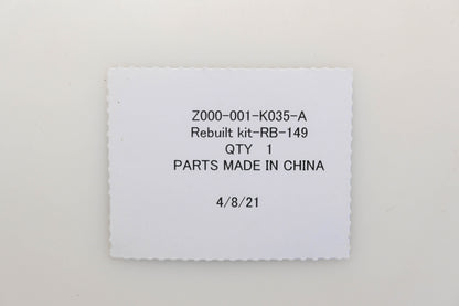 Zama Z000-001-K035-A Carburetor Rebuild Kit NOS