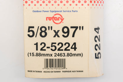 Rotary 12-5224, 5L-970 5/8" x 97" V-Belt NOS