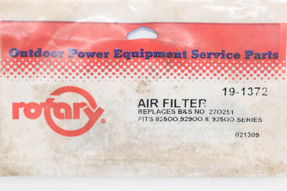 Rotary 19-1372, 270251 Foam Air Filters Qty 2 NOS