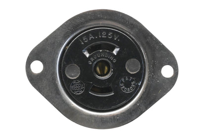 Hubbell HBL7596 15A-125V Twist-Lock Flanged Receptacle Assembly NOS