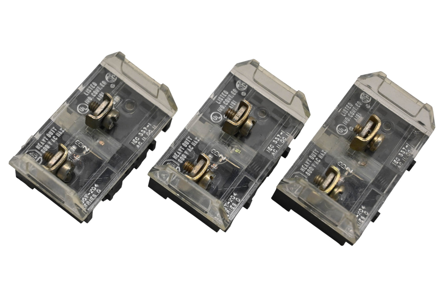 Allen-Bradley 800T-XD4 600V Contact Blocks Series D Qty 3