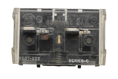 Allen-Bradley 800T-XD2 600V Contact Block Series C