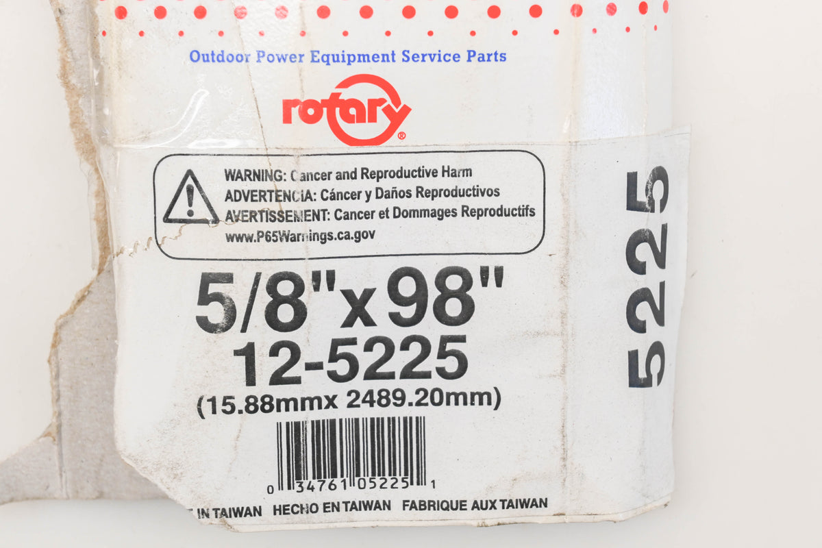 Rotary 12-5225, 5L-980 5/8" x 98" V-Belt NOS