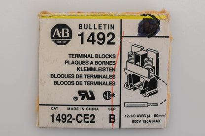 Allen-Bradley 1492-CE2 Terminal Blocks Qty 3 NOS