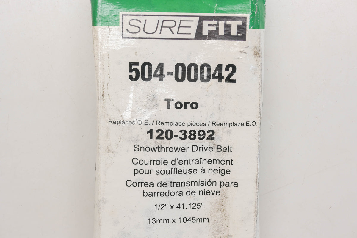 SureFit 504-00042, 120-3892 V-Belt NOS