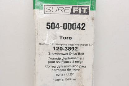 SureFit 504-00042, 120-3892 V-Belt NOS