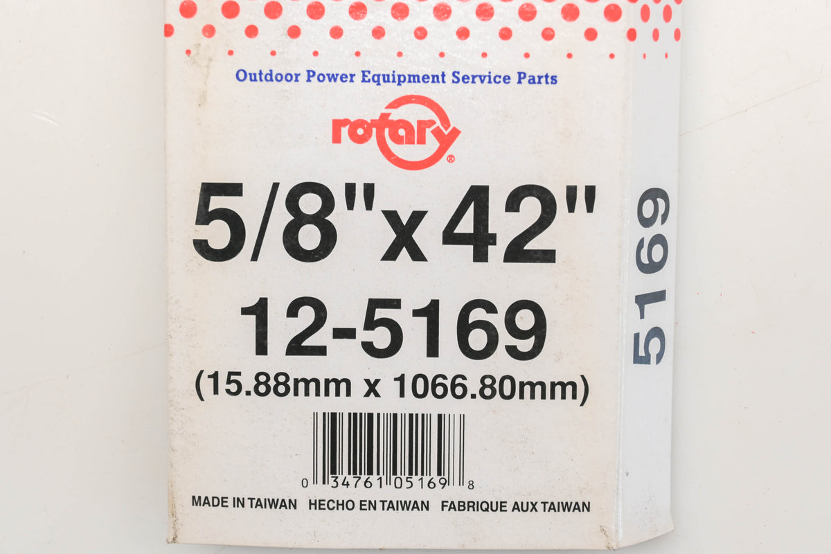 Rotary 12-5169, 5L-420 5/8" x 42" V-Belt NOS