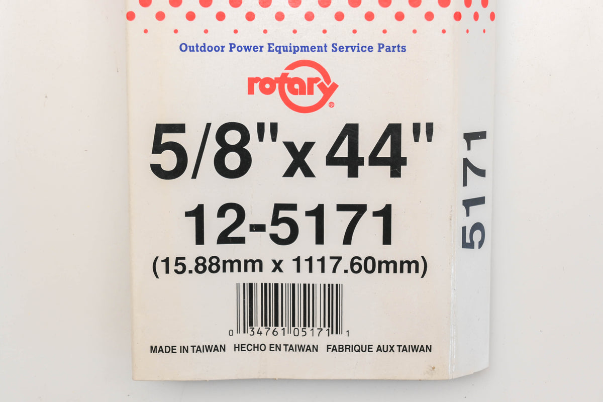 Rotary 12-5171, 5L-440 5/8" x 44" V-Belt NOS