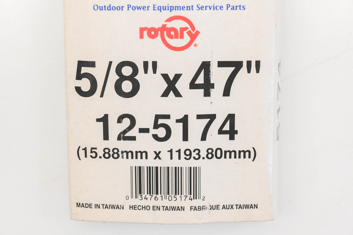 Rotary 12-5174, 5L-470 5/8" x 47" V-Belt NOS
