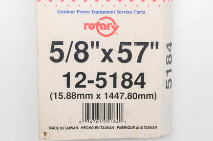 Rotary 12-5184, 5L-570 5/8" x 57" V-Belt NOS