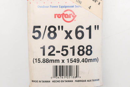 Rotary 12-5188, 5L-610 5/8" x 61" V-Belt NOS