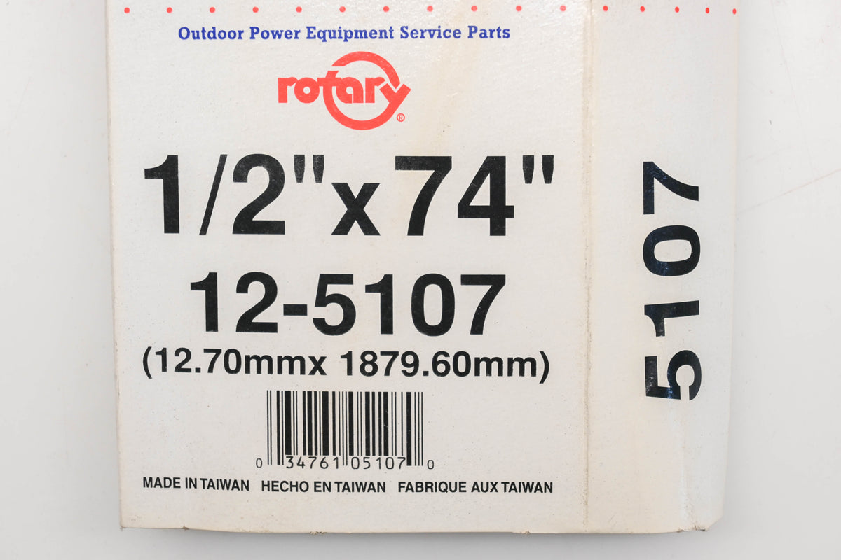 Rotary 12-5107, 4L-740 1/2" x 74" V-Belt NOS