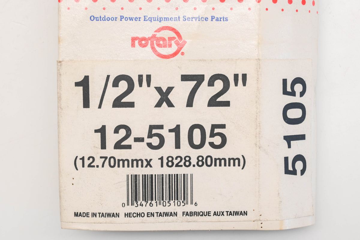 Rotary 12-5105, 4L-720 1/2" x 72" V-Belt NOS