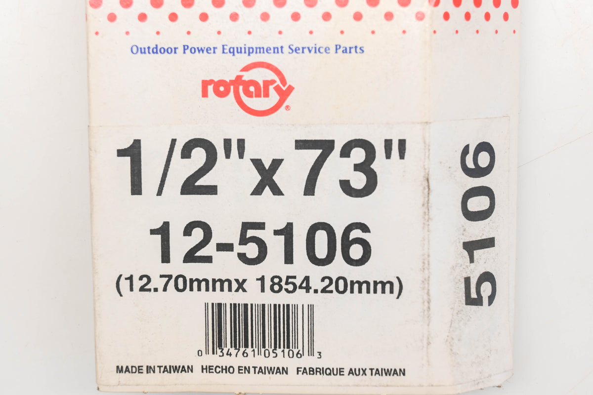 Rotary 12-5106, 4L-730 1/2" x 73" V-Belt NOS