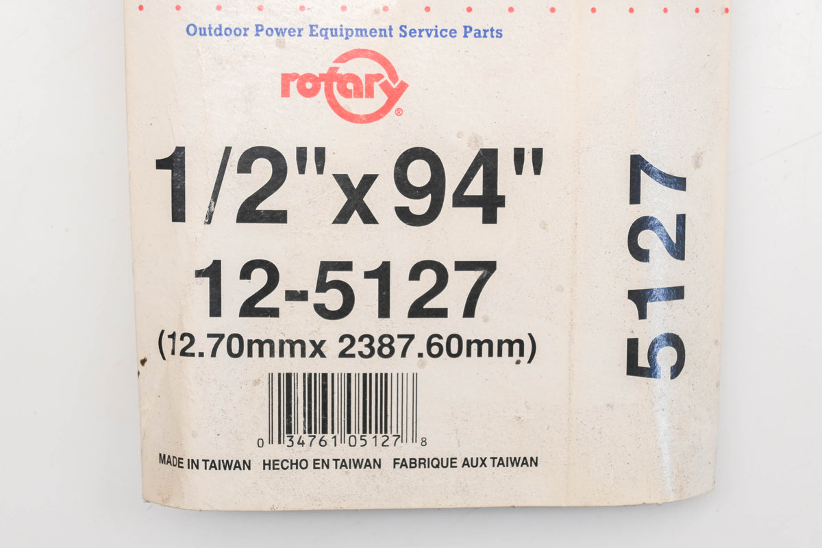 Rotary 12-5127, 4L-940 1/2" x 94" V-Belt NOS