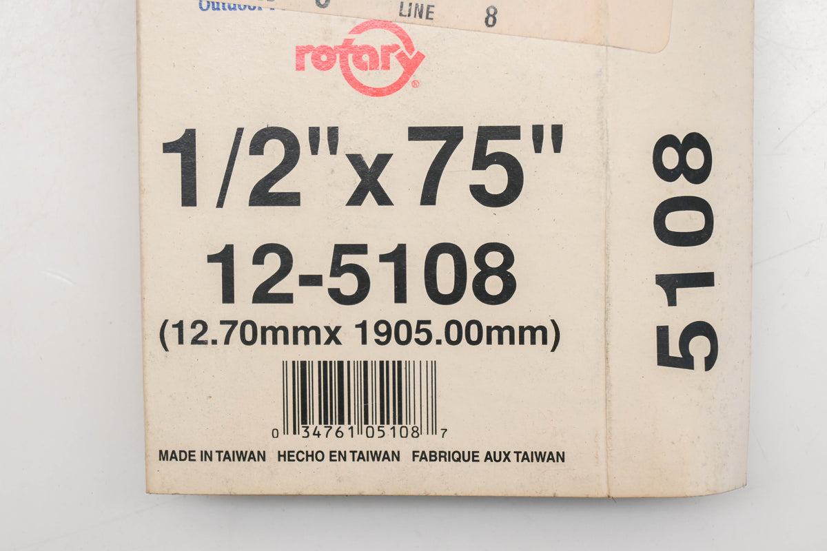 Rotary 12-5108, 4L-750 1/2" x 75" V-Belt NOS