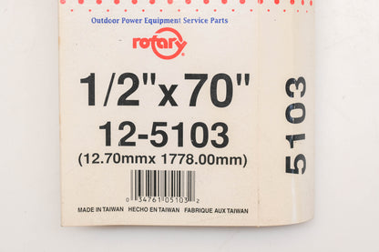 Rotary 12-5103, 4L-700 1/2" x 70" V-Belt NOS