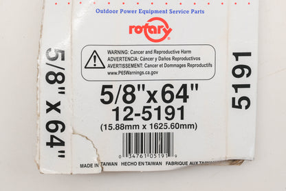 Rotary 12-5191, 5L-640 5/8" x 64" V-Belt NOS