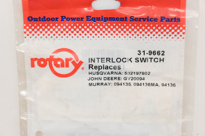 Rotary 31-9662, 532197802, GY20094 Interlock Switch NOS