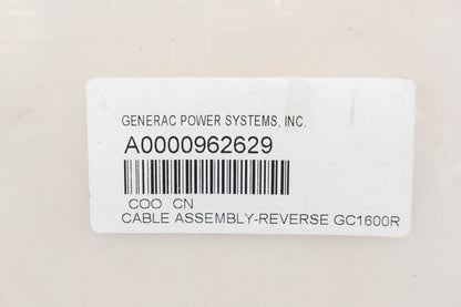 Generac A0000962629, GC1600R Y-Reverse Cable Assembly NOS
