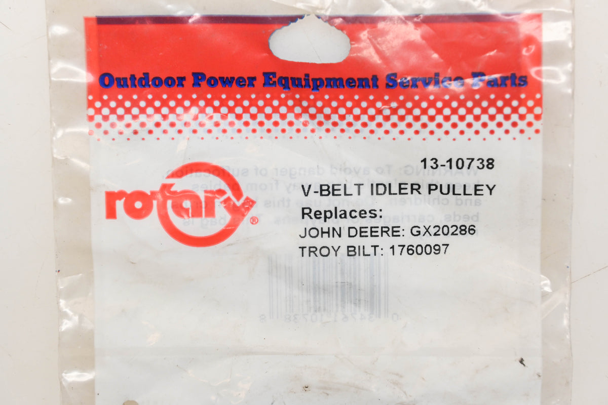Rotary 13-10738, GX20286, 1760097 1/2" x 2-27/32" x 11/16" Idler Pulley NOS